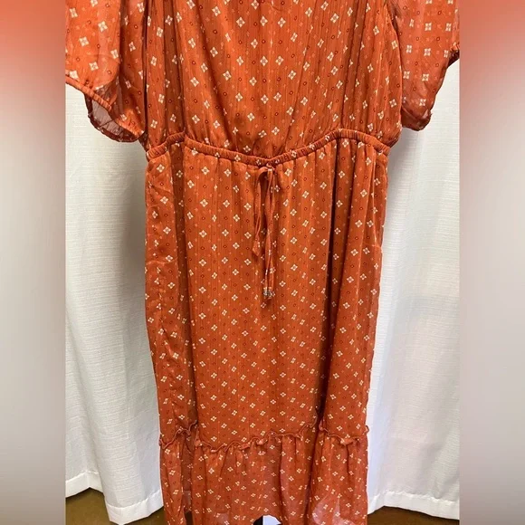 Lucky Brand rust medallion NWT dress | size XL - Picture 3 of 9